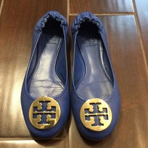 Tory Burch Reva Flats in Blue Nile Size 6.5